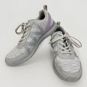 Vionic Kiara Pro Grey Purple Mesh Sneakers Women's 9.5 Slip Resistant KIARA0015M